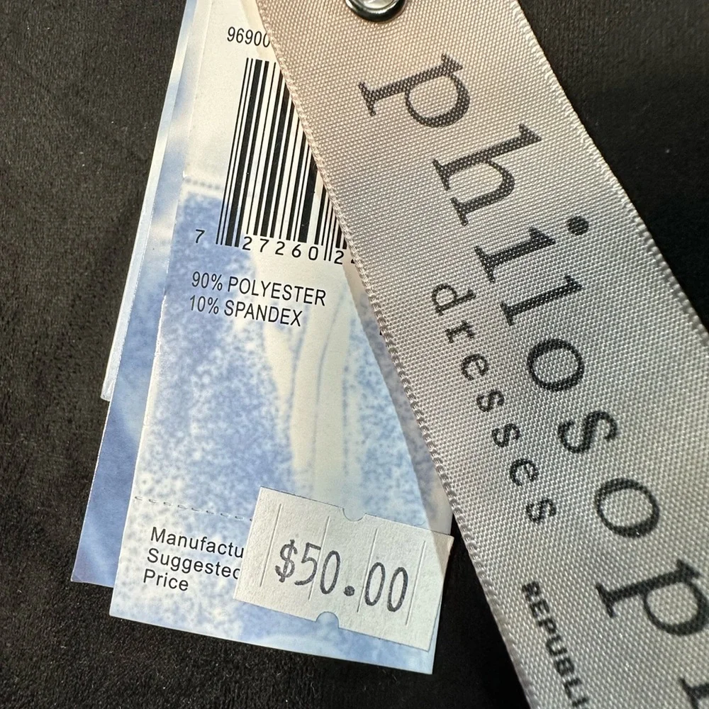 NWT Philosophy Faux Suede Fit & Flare Dress Size 4 - Picture 6 of 6